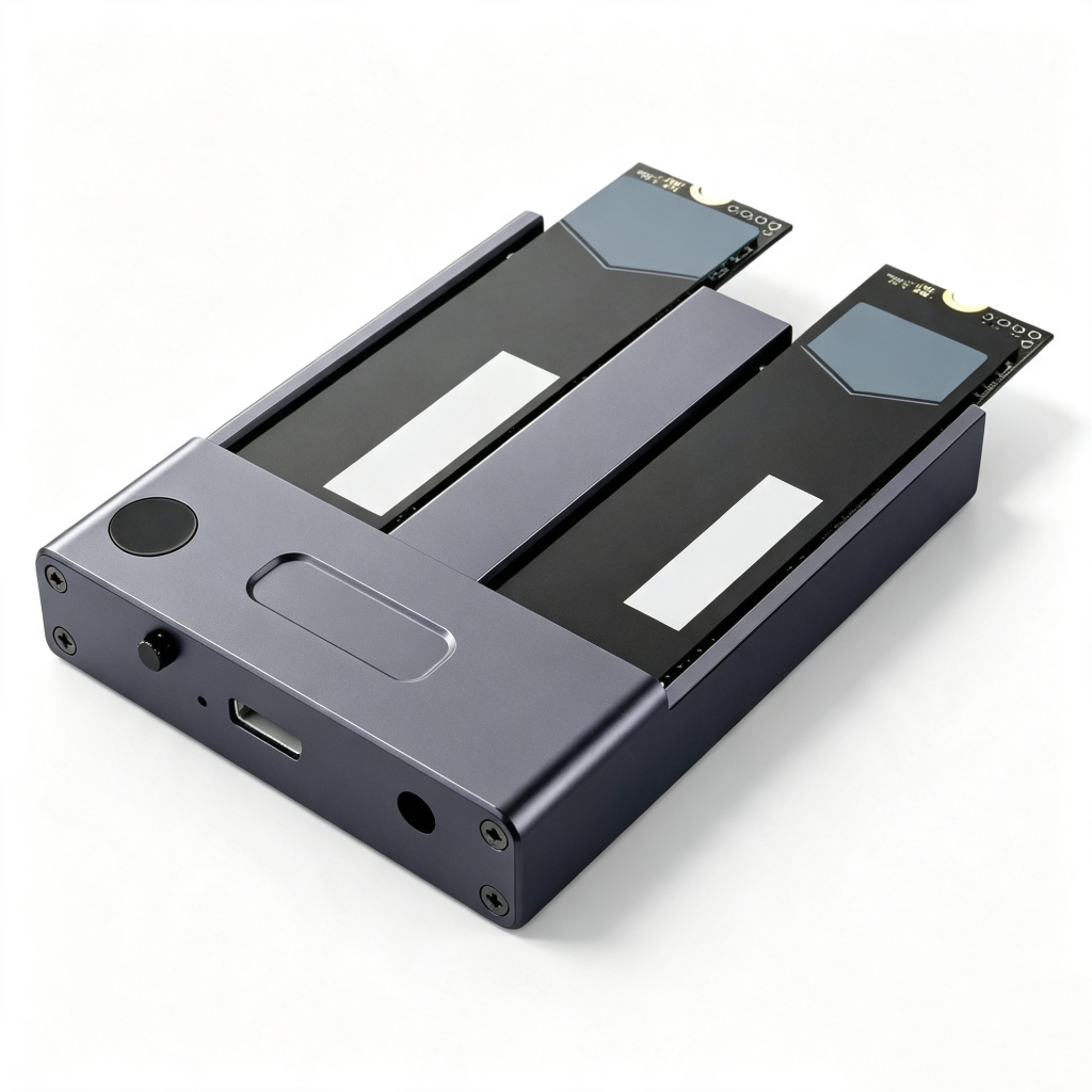 NVMe-Dual-Bay-Gehäuse